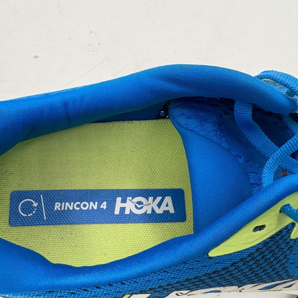 Hoka Men's Rincon 4 Running Shoe Size 13 Electric Cobalt/Navy/ Green - Picture 11 of 11